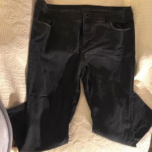 CJ Banks faded black jeans size 24W